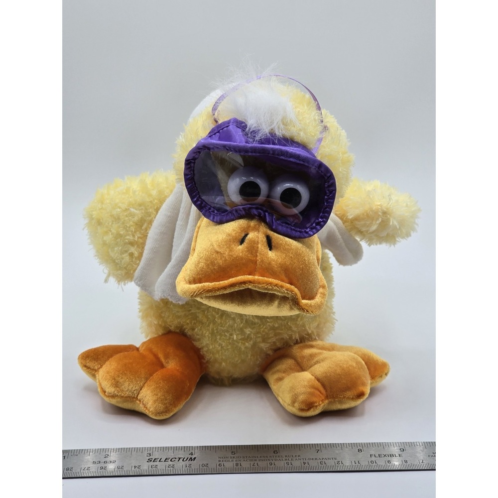 Vintage Dan Dee Singing Animated Light-Up Duck Plush Toy Splish Splash Bath